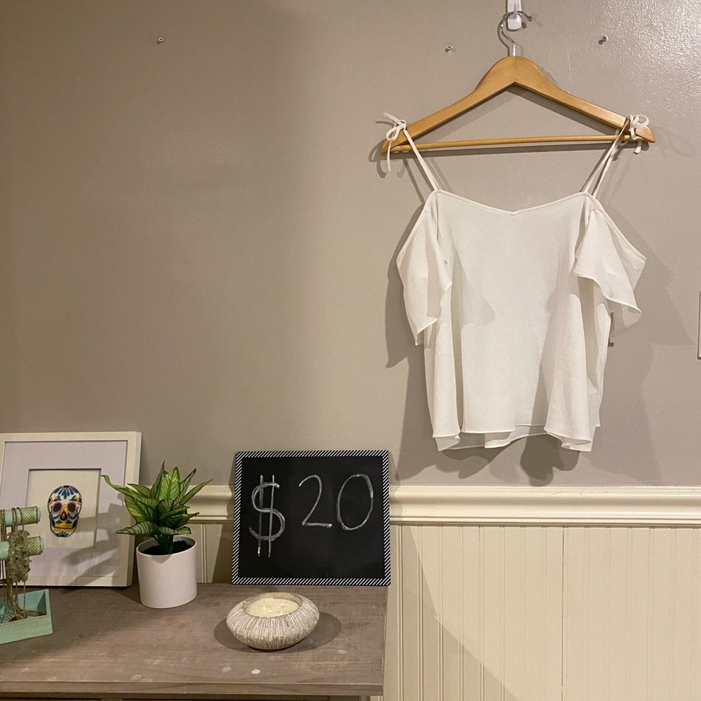 Topshop Cold Shoulder Blouse